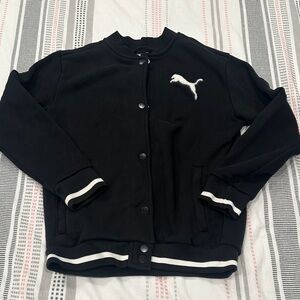 Puma Black and White Kids Jacket
